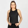 Camiseta sin mangas Everlast Moss negra para mujer