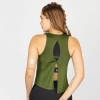Camiseta sin mangas Everlast Moss verde oliva para mujer