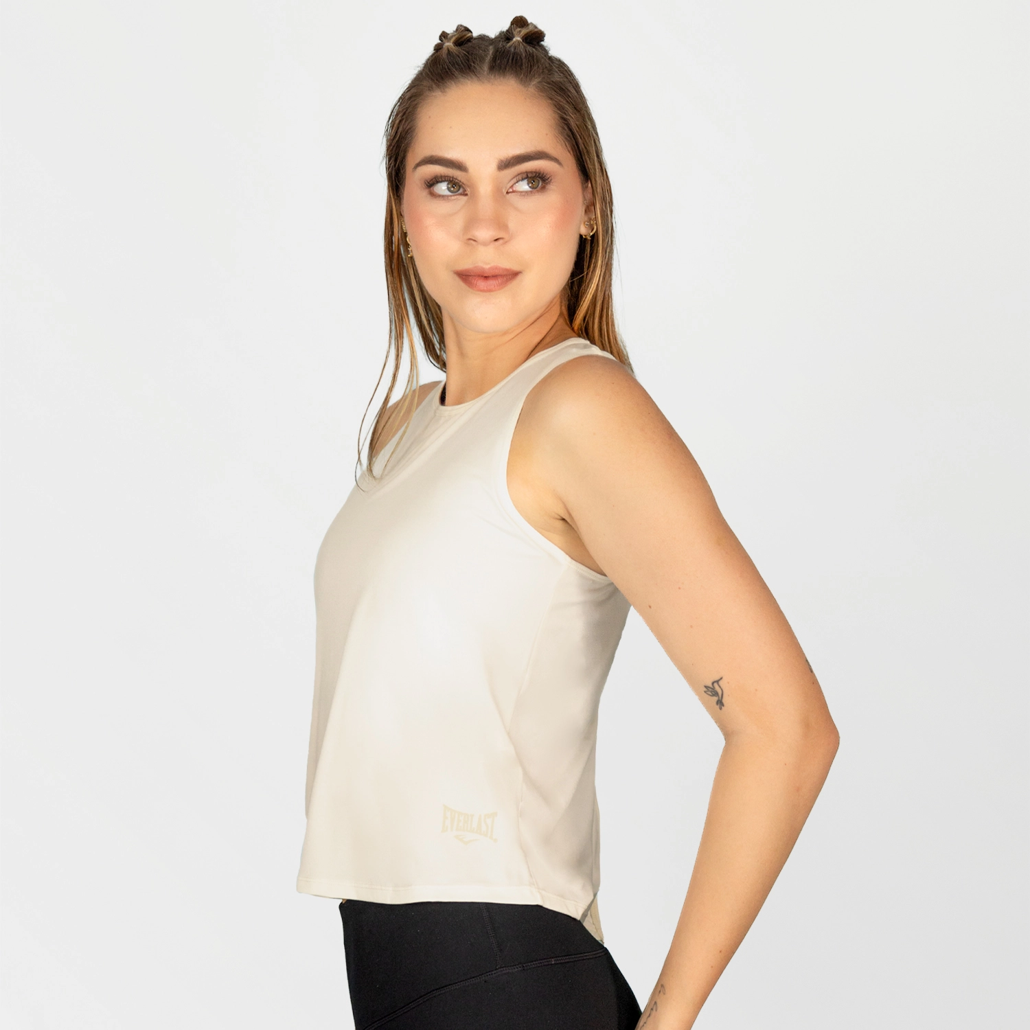 Camiseta sin mangas Everlast Moss marfil para mujer