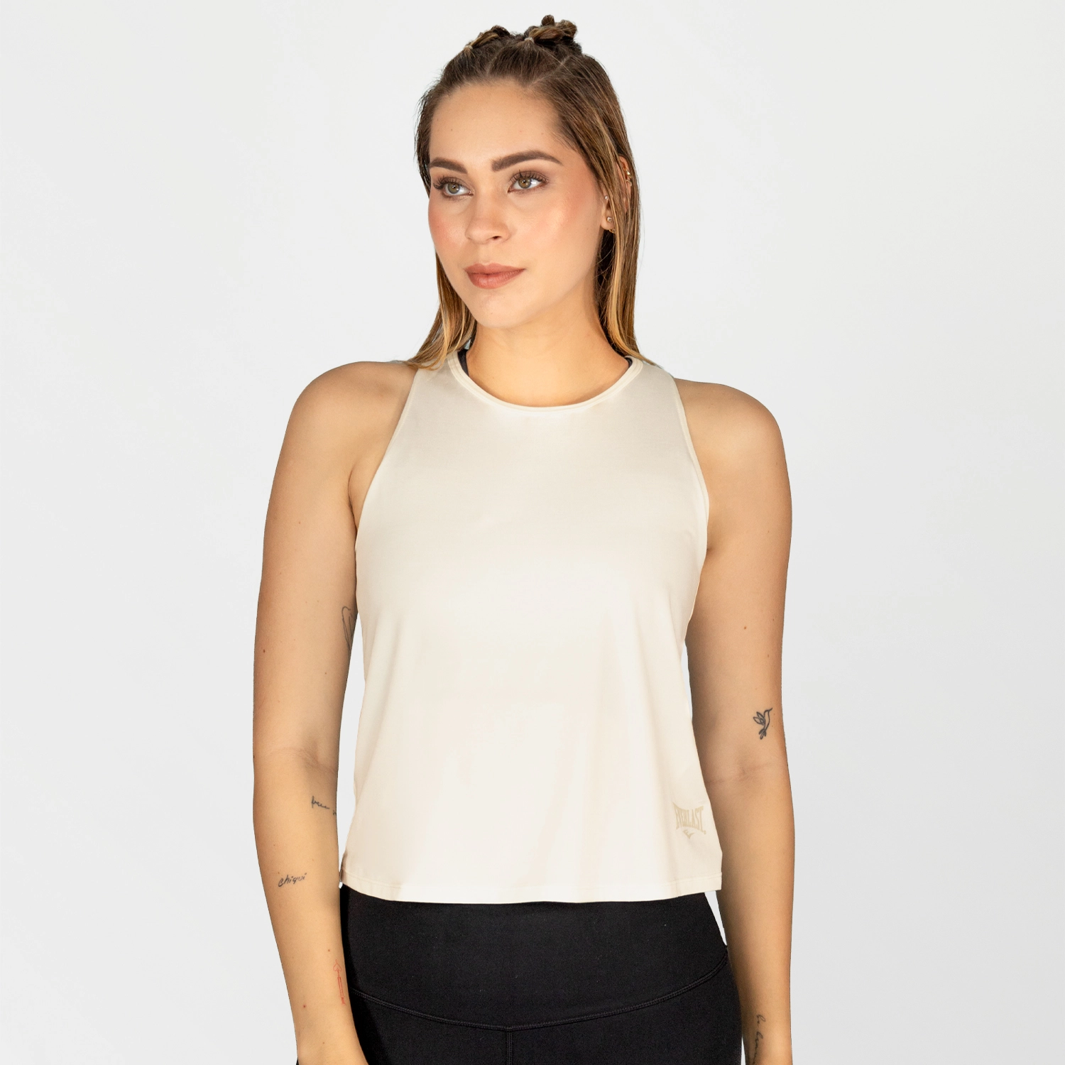 Camiseta sin mangas Everlast Moss marfil para mujer