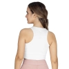 Tank corto acanalado blanco Everlast para mujer