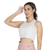 Tank corto acanalado blanco Everlast para mujer