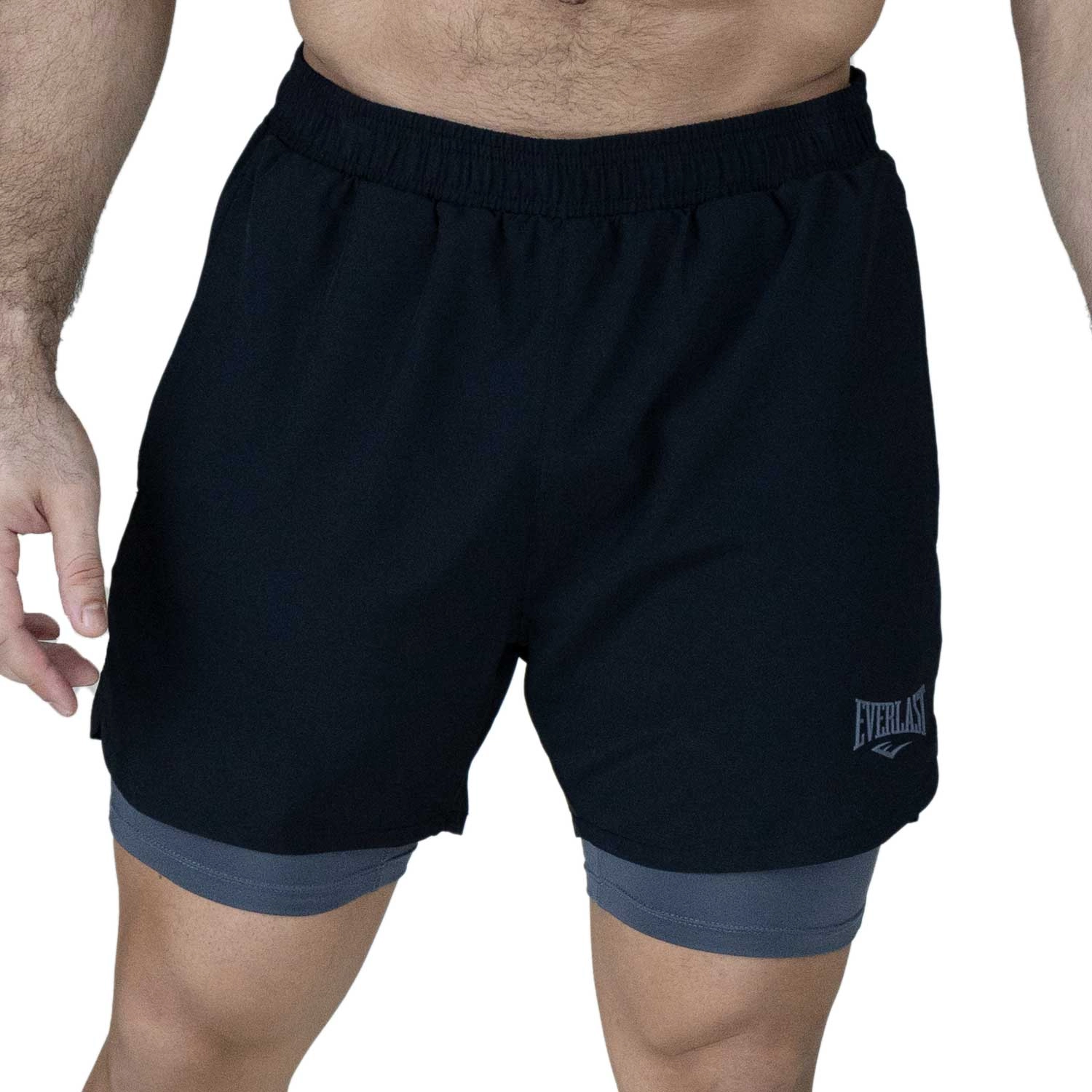 Short deportivo para hombre Everlast Slam negro