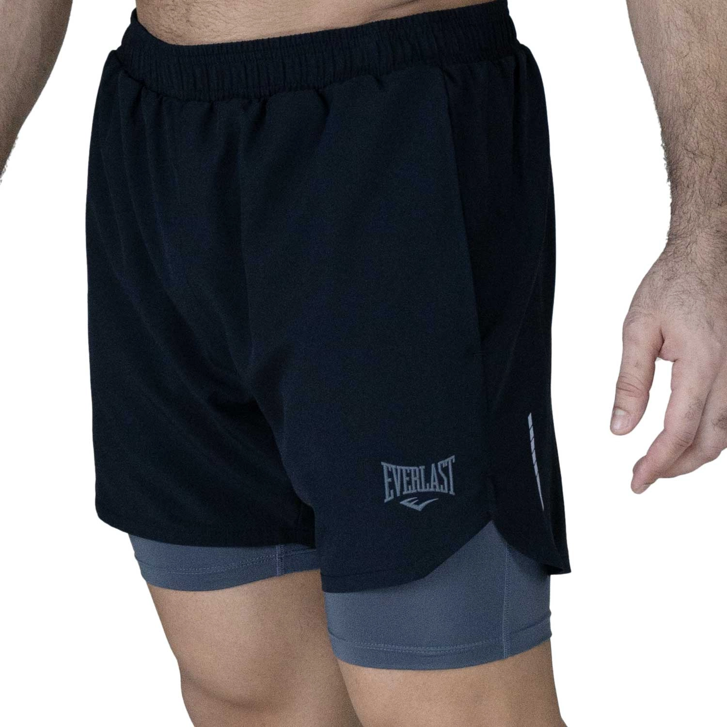 Short deportivo para hombre Everlast Slam negro