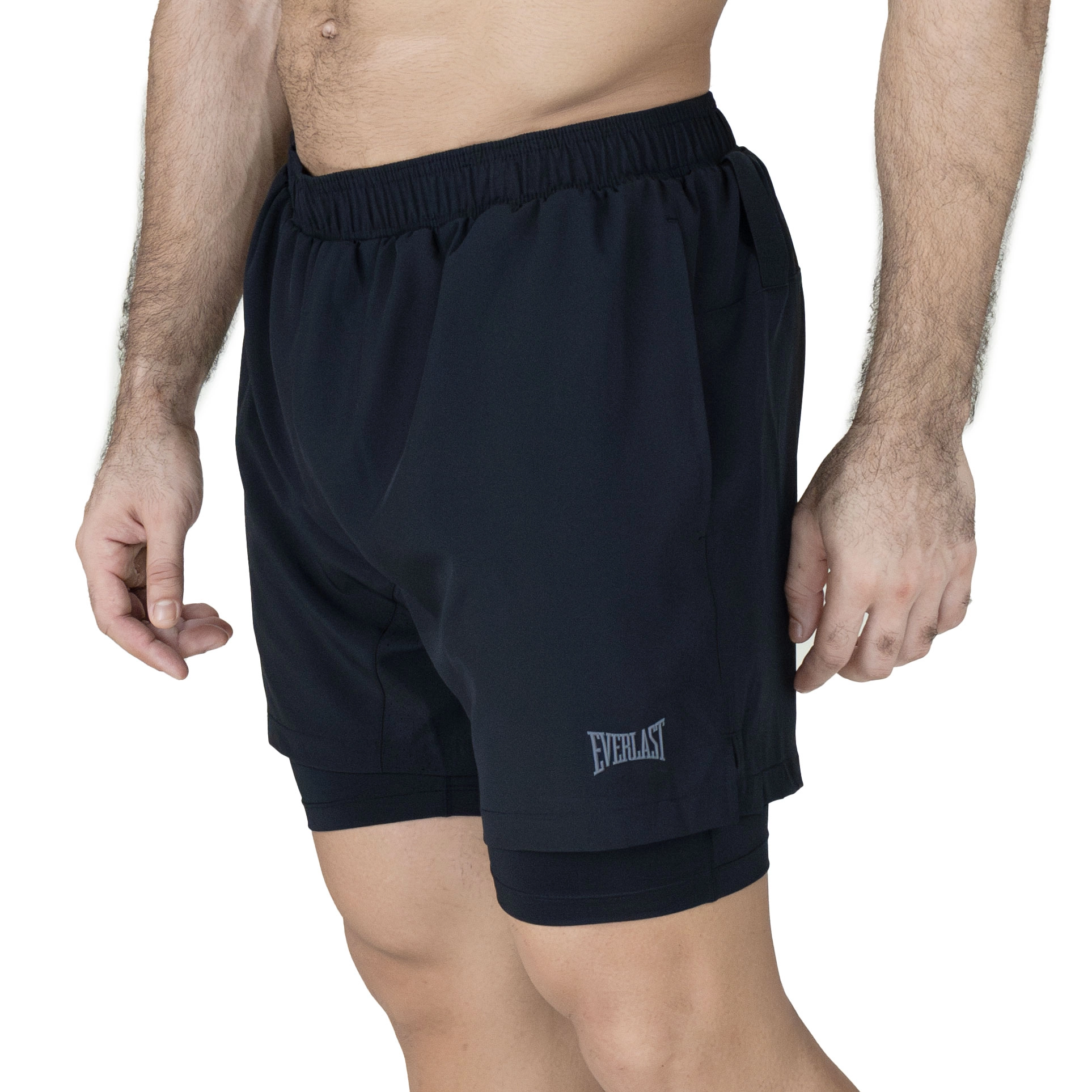 Short deportivo Everlast Rally para hombre en negro