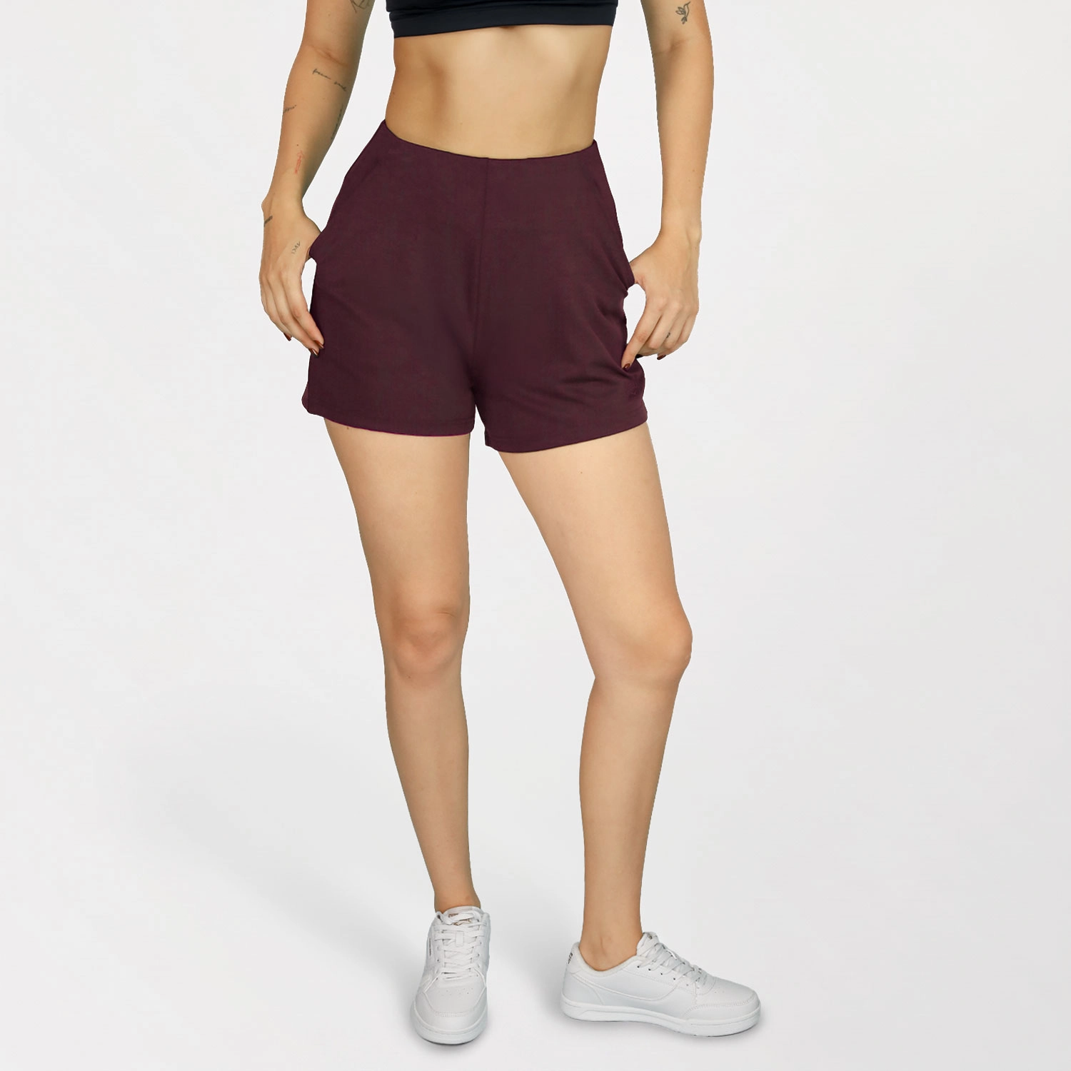 Short de mujer Everlast Effortless color vino