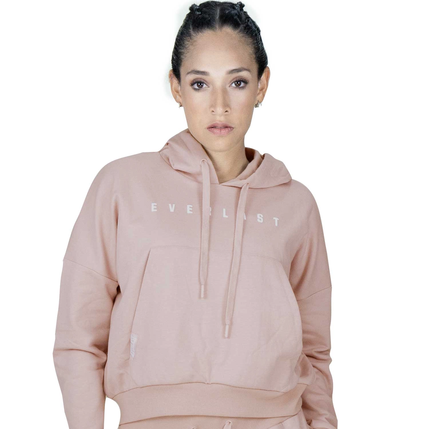 Hoodie Everlast para mujer color durazno