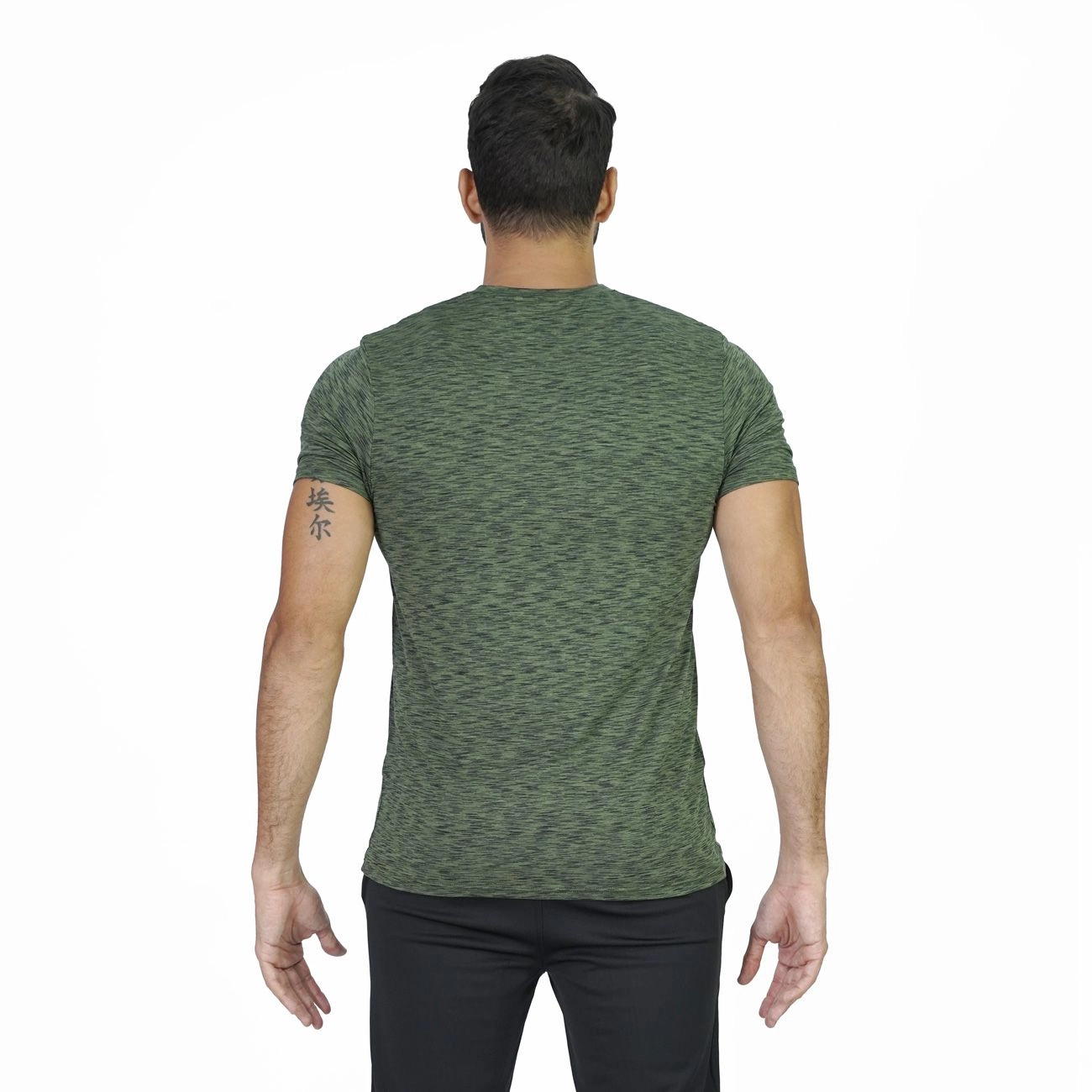T-shirt deportiva Everlast Core para hombre verde jaspeado