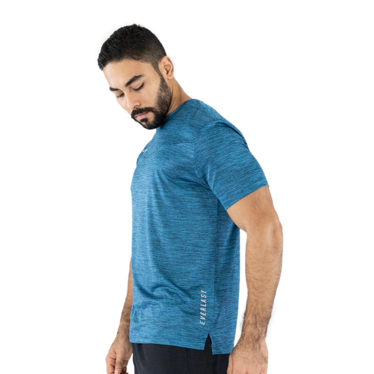 T-shirt deportiva Everlast para hombre azul jaspeado
