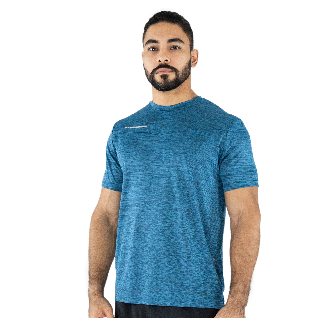 T-shirt deportiva Everlast para hombre azul jaspeado