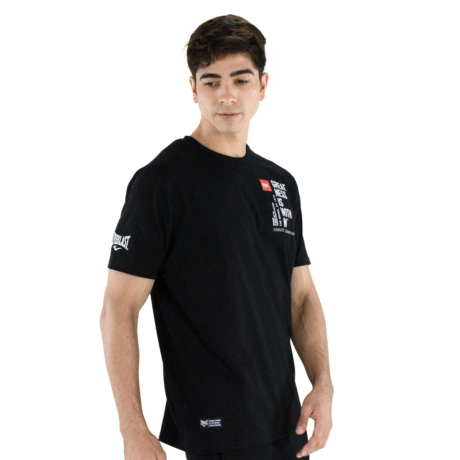 T-shirt Everlast Manifesto negra para hombre