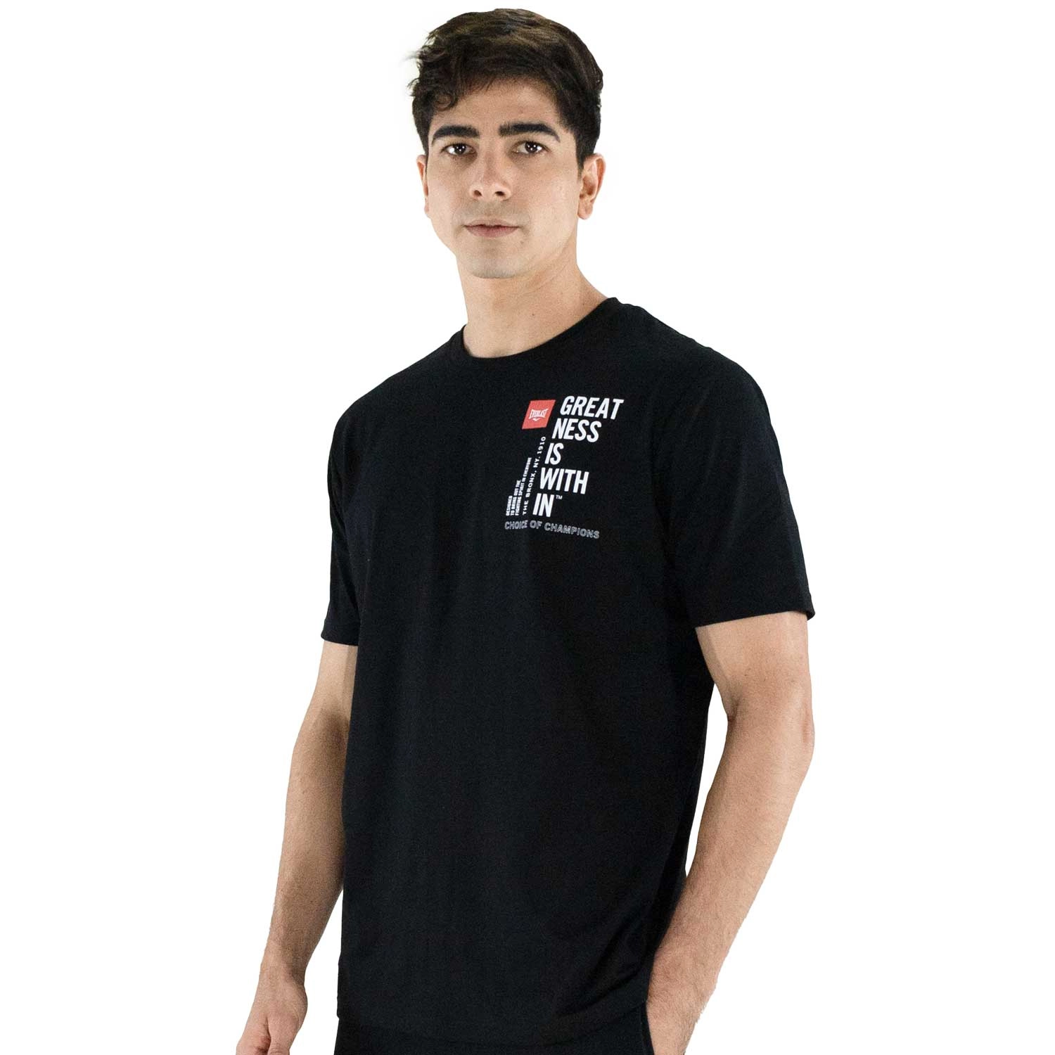T-shirt Everlast Manifesto negra para hombre