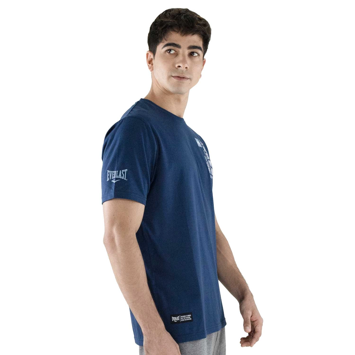 T-shirt Everlast Manifesto para hombre azul marino