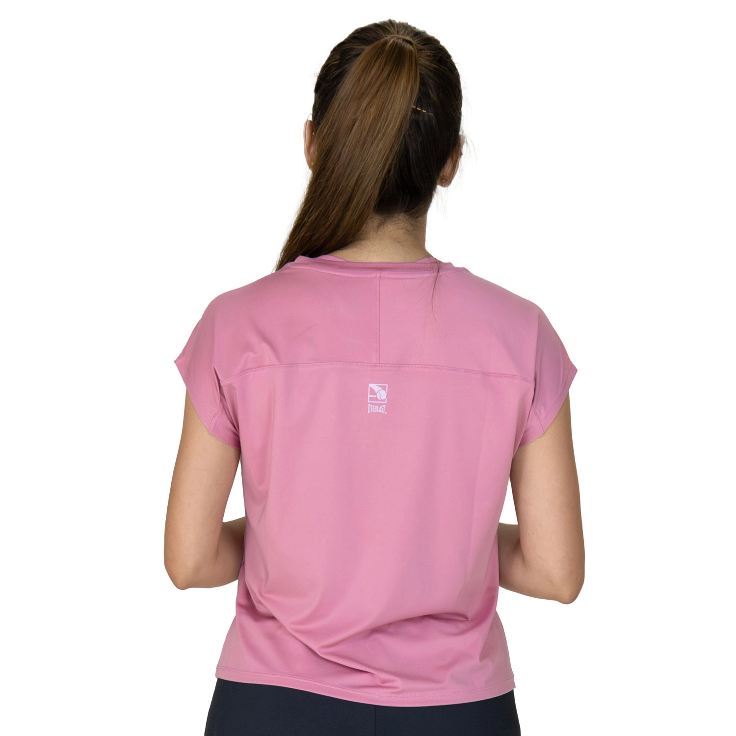 T-shirt deportiva Everlast Jacquard para mujer en rosa