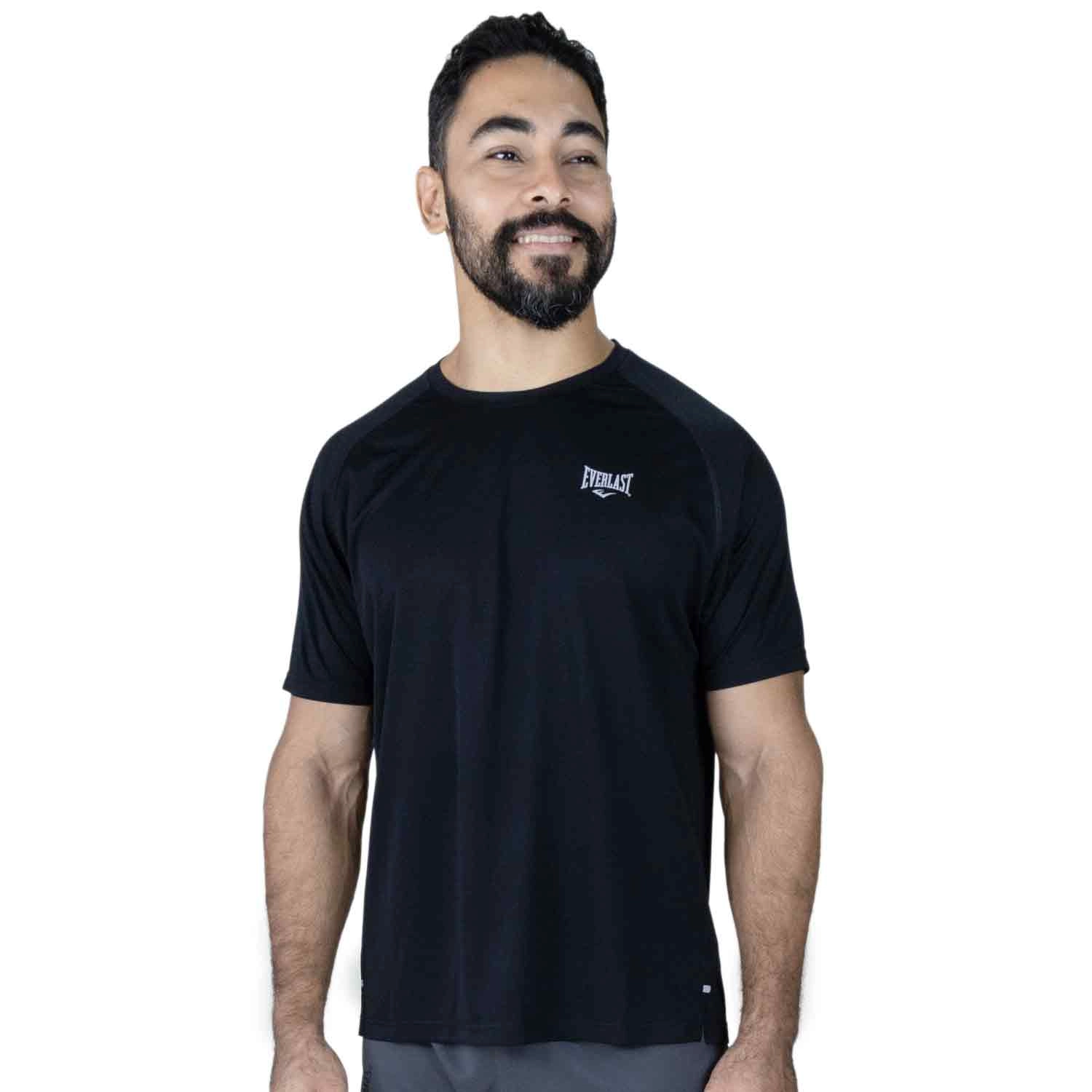 T-shirt deportiva Everlast negra para hombre
