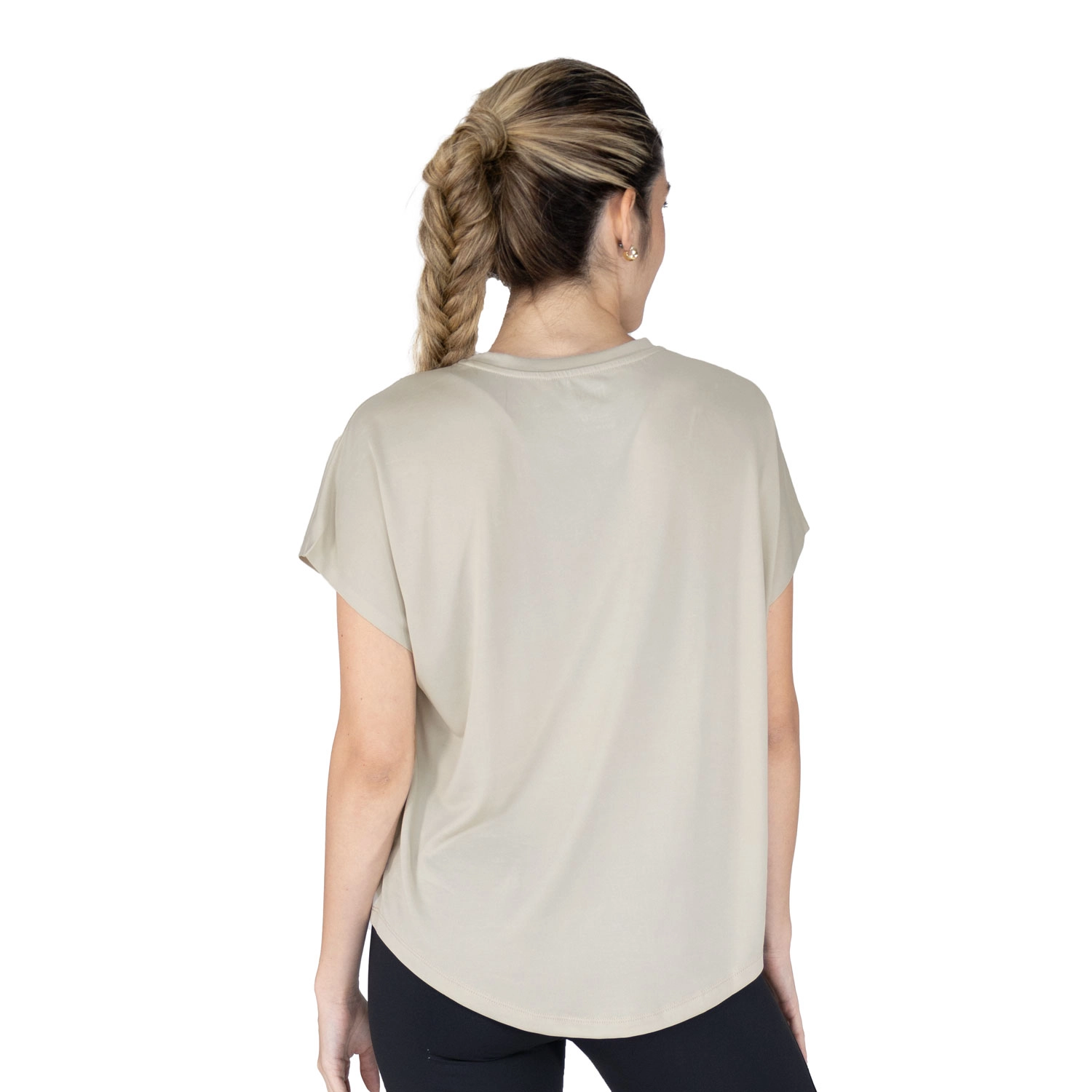T-shirt Everlast Luxe para mujer en blanco hueso