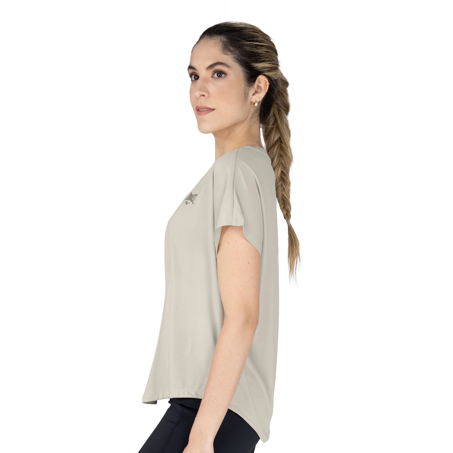 T-shirt Everlast Luxe para mujer en blanco hueso