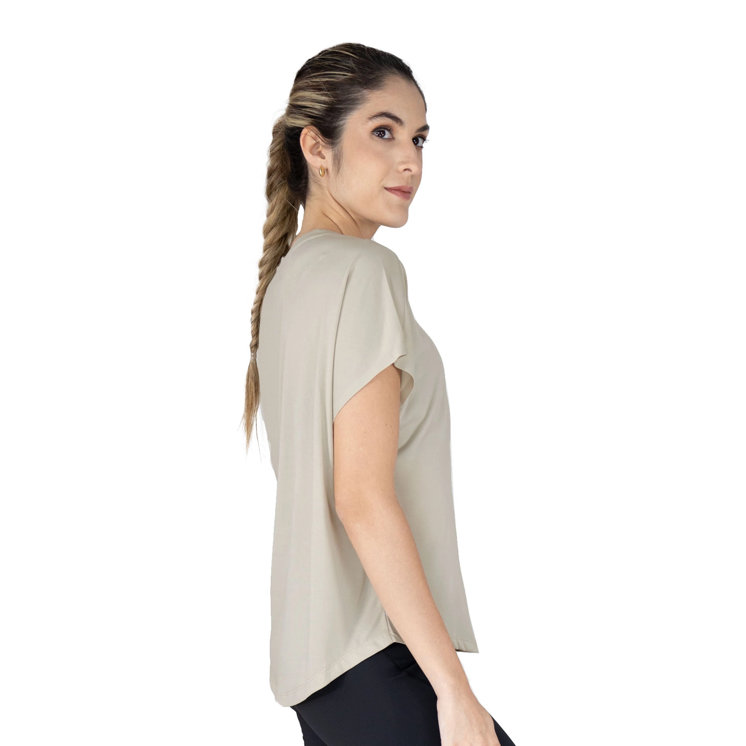 T-shirt Everlast Luxe para mujer en blanco hueso