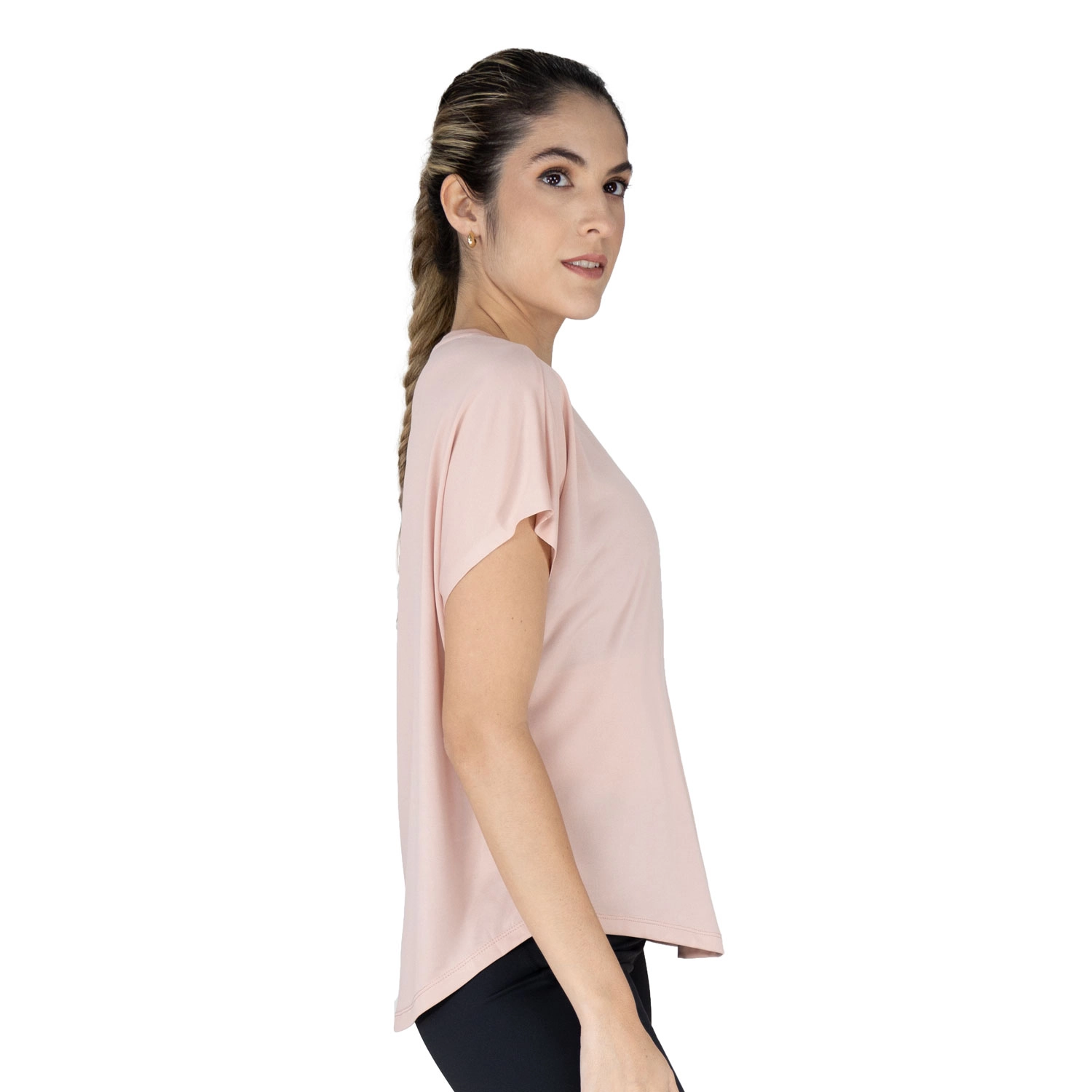 T-shirt Everlast Luxe para mujer en rosa claro
