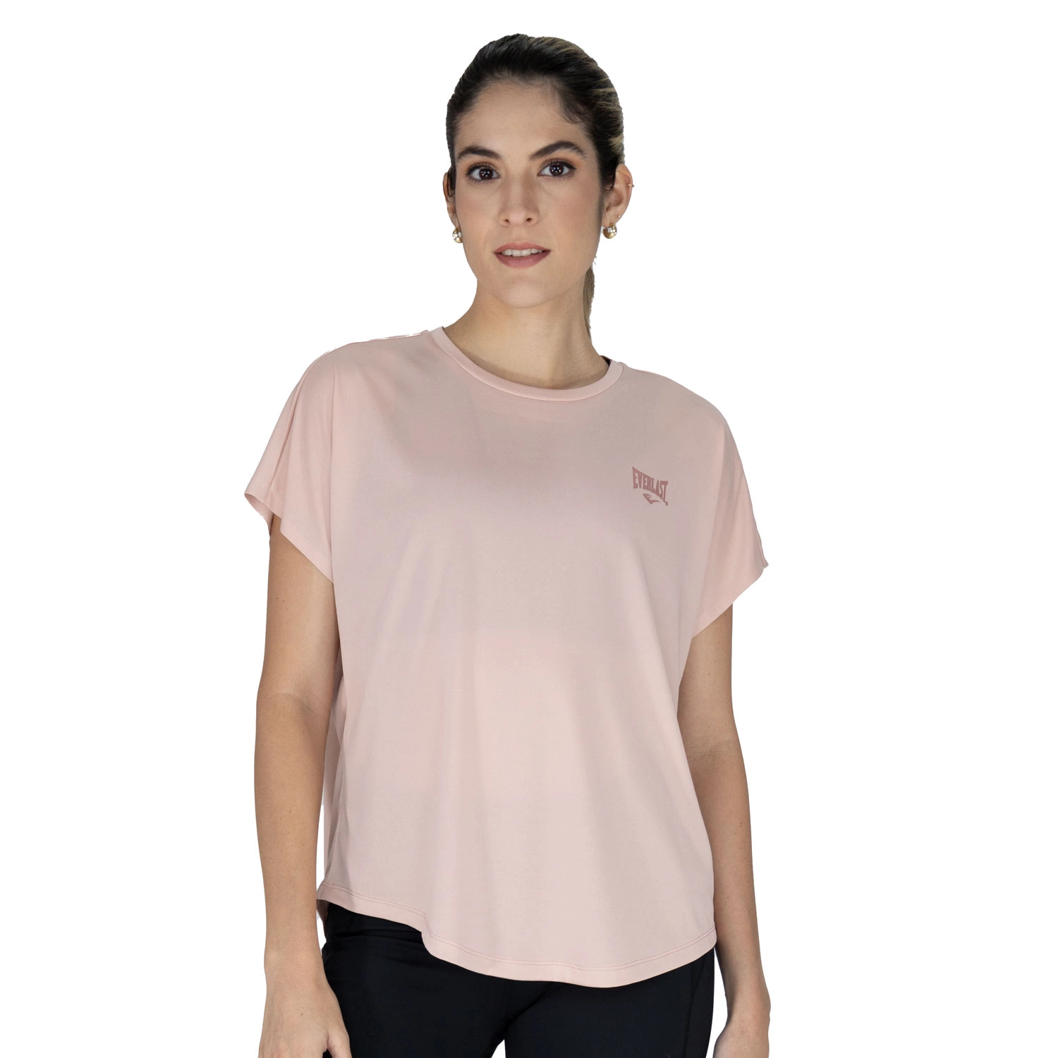 T-shirt Everlast Luxe para mujer en rosa claro