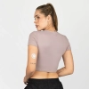 T-shirt corta Everlast para mujer en color lila