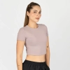 T-shirt corta Everlast para mujer en color lila