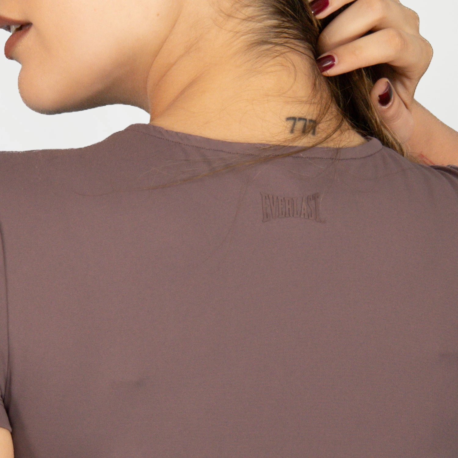 T-shirt corta Everlast Soft para mujer en color malva