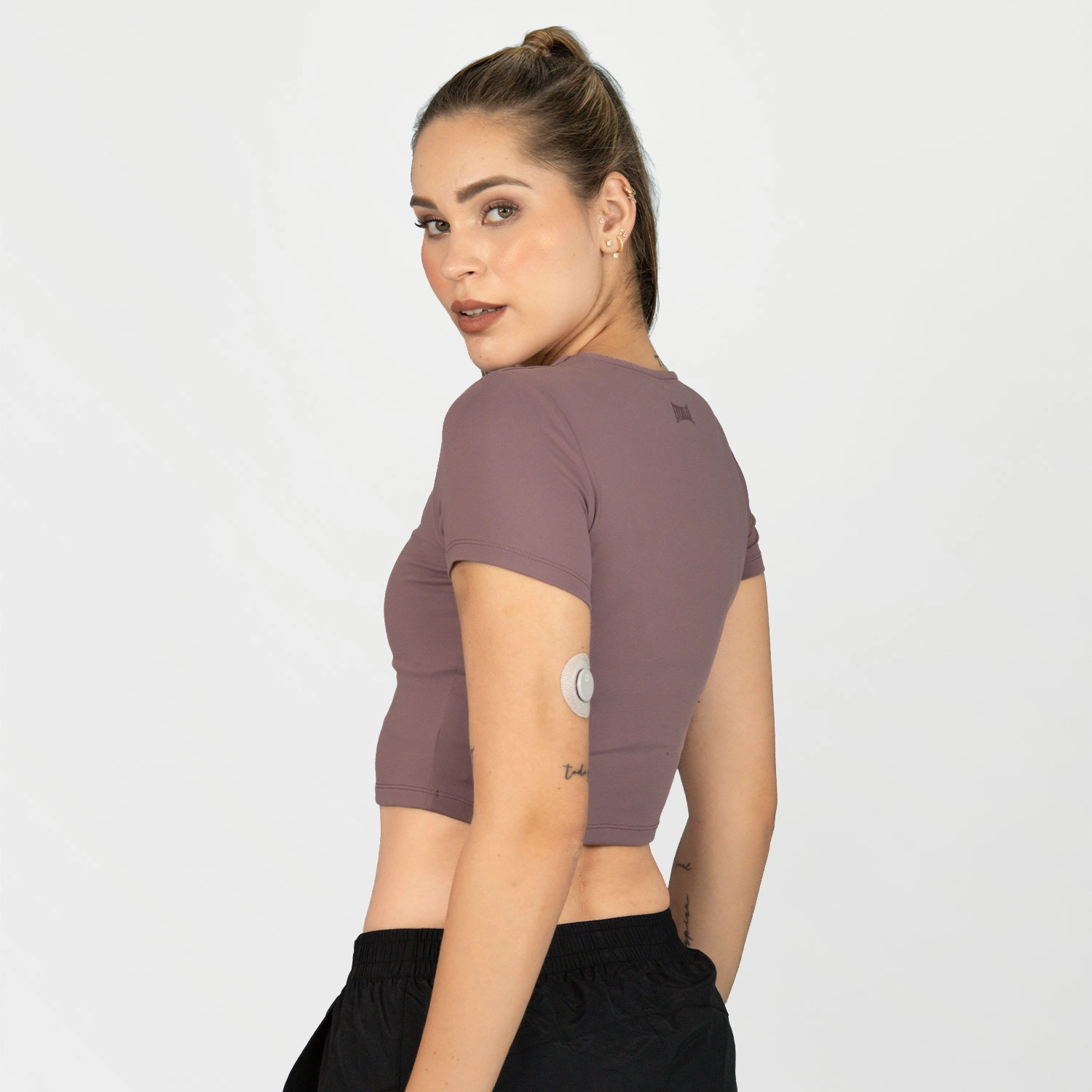 T-shirt corta Everlast Soft para mujer en color malva