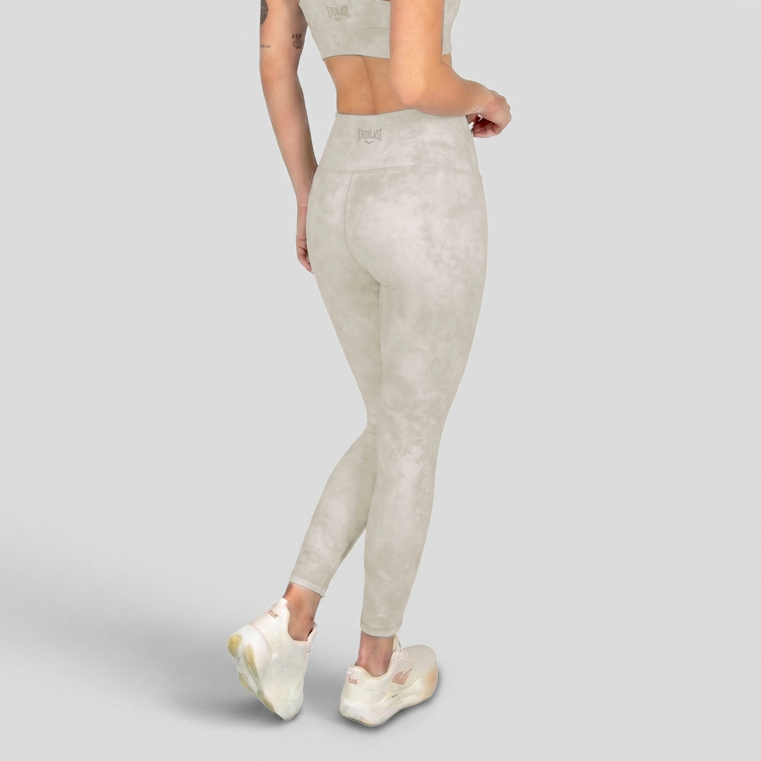 Leggings Everlast Meadow gris claro de cintura alta para mujer