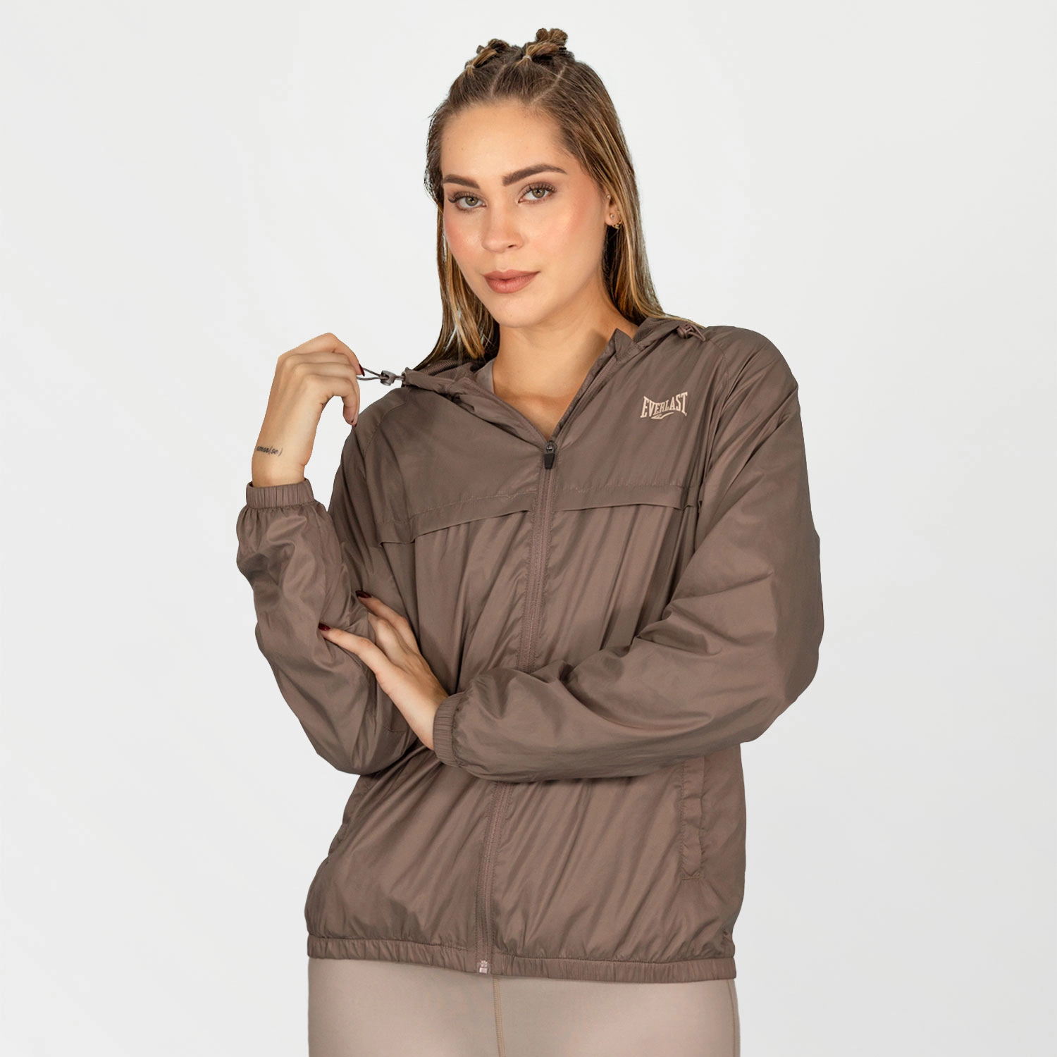 Hoodie cortavientos Everlast Earthed para mujer