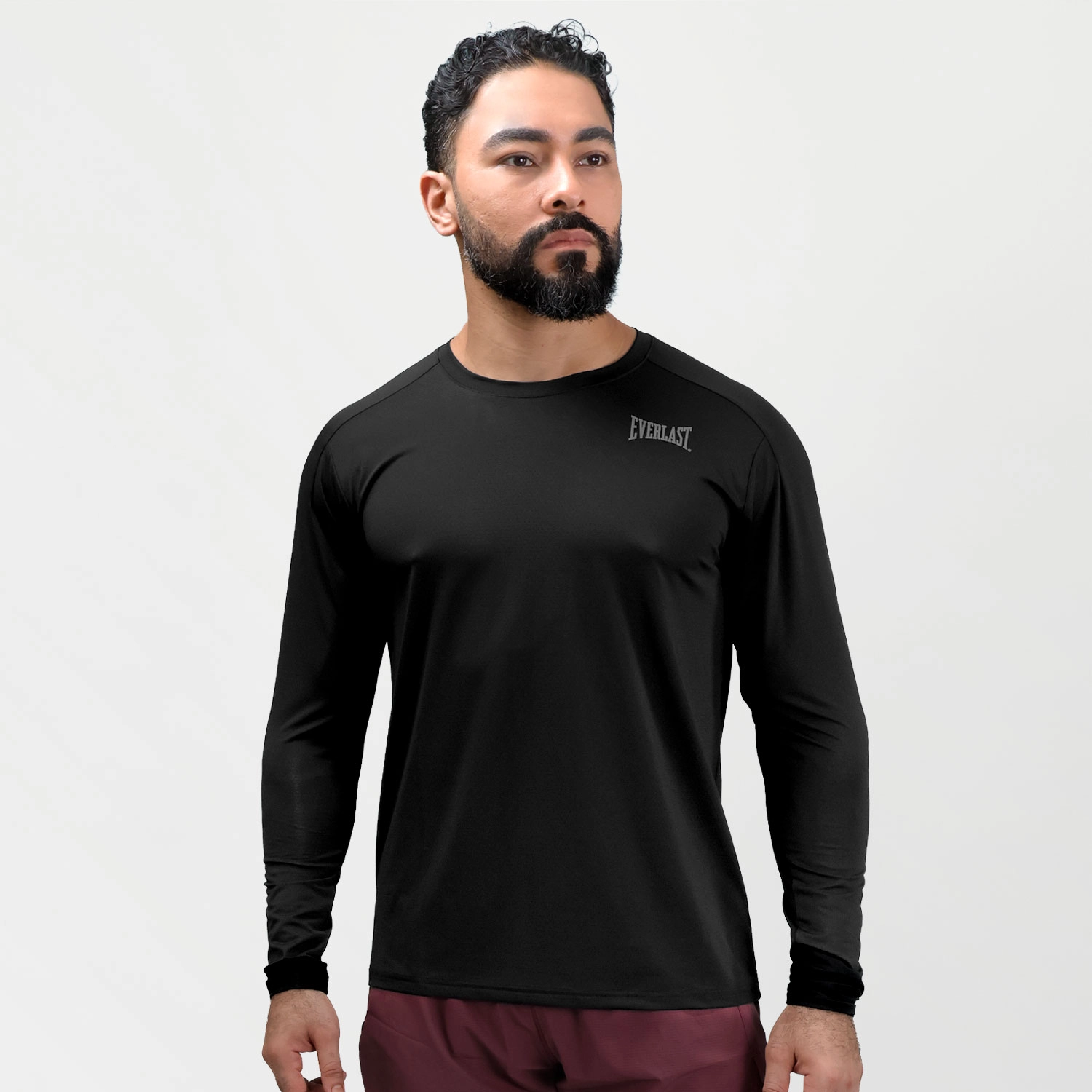 T-shirt de manga larga Everlast para hombre negra