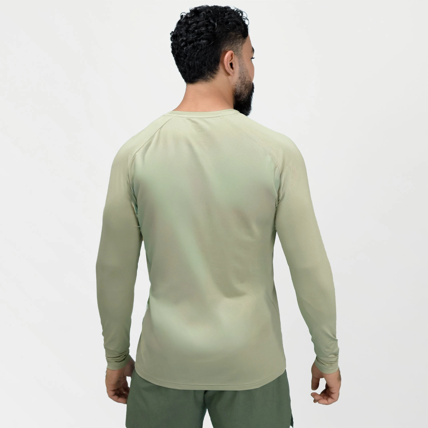 T-shirt de manga larga Everlast para hombre verde oliva