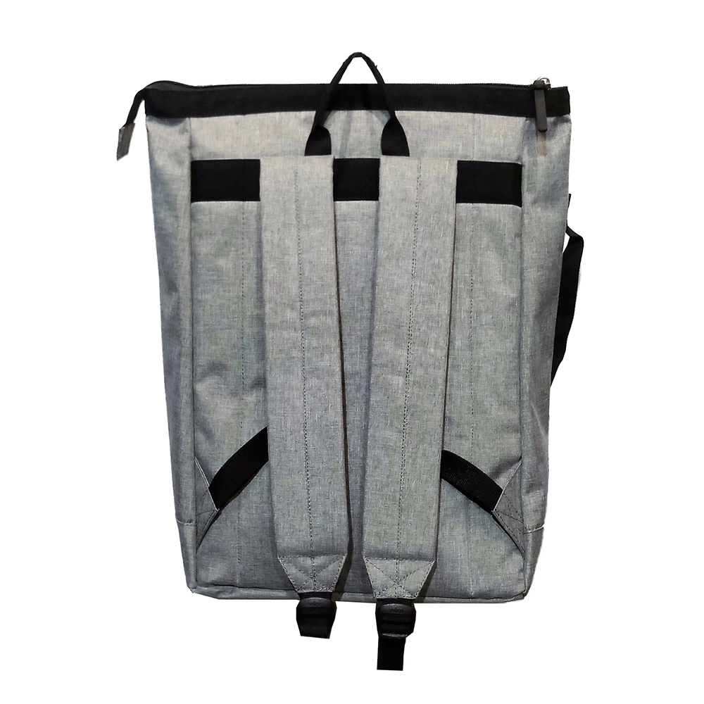 Mochila Everlast Trendy gris con detalles rojos