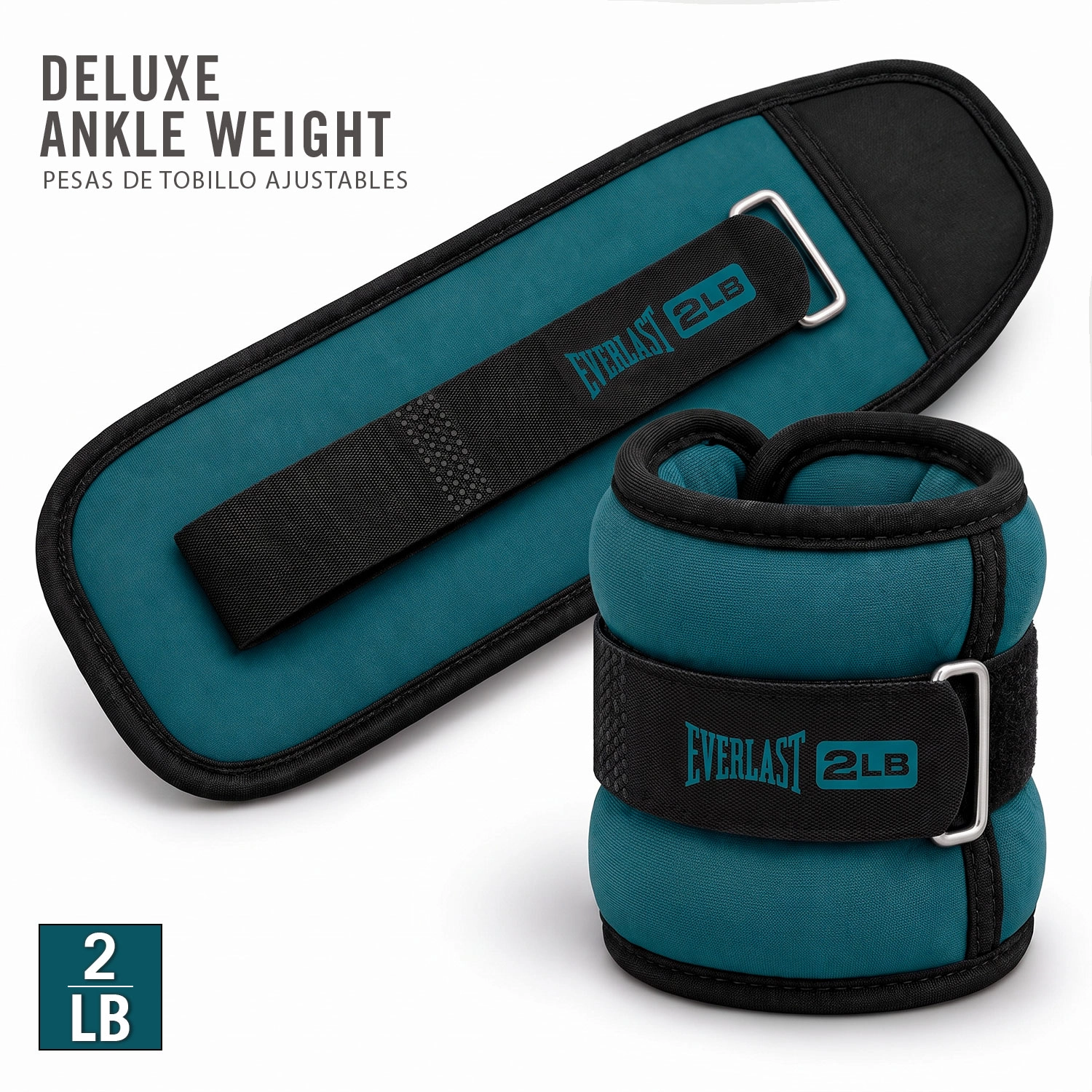 Par de pesas de tobillo ajustables Everlast de 4 lb