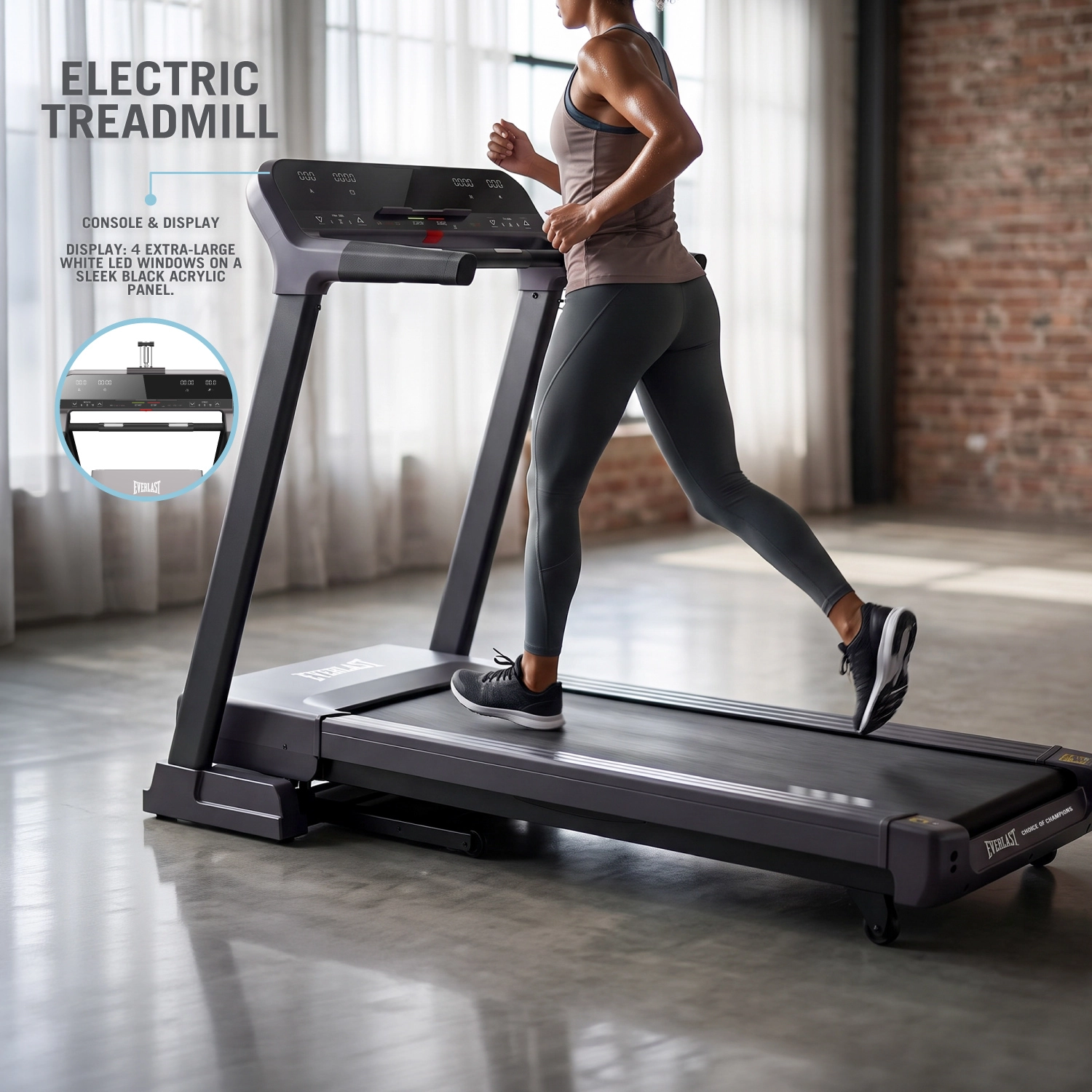 Caminadora eléctrica Everlast 138 cm