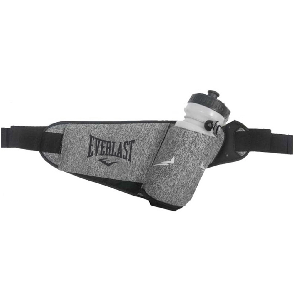 Cinturón de hidratación Everlast con botella gris melange