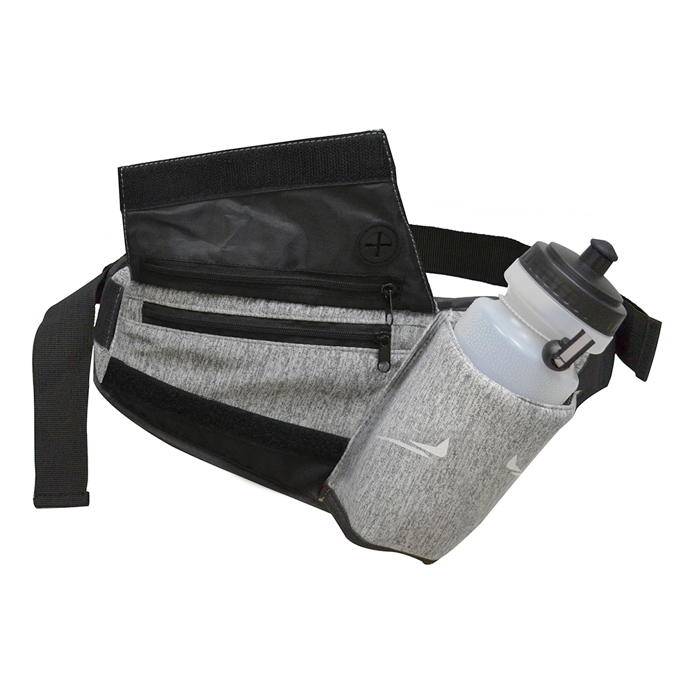 Cinturón de hidratación Everlast con botella gris melange