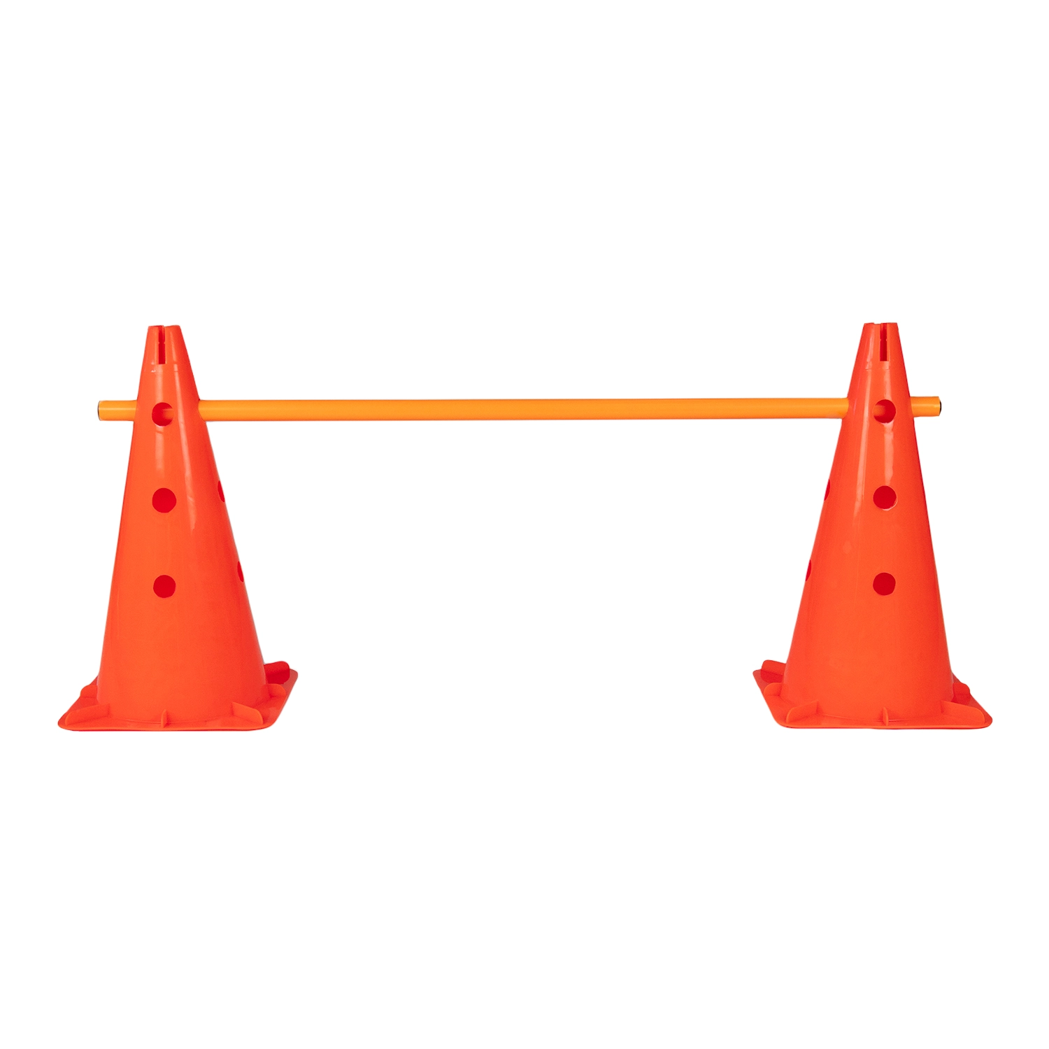 Set de obstáculos con dos conos y barra para entrenamiento