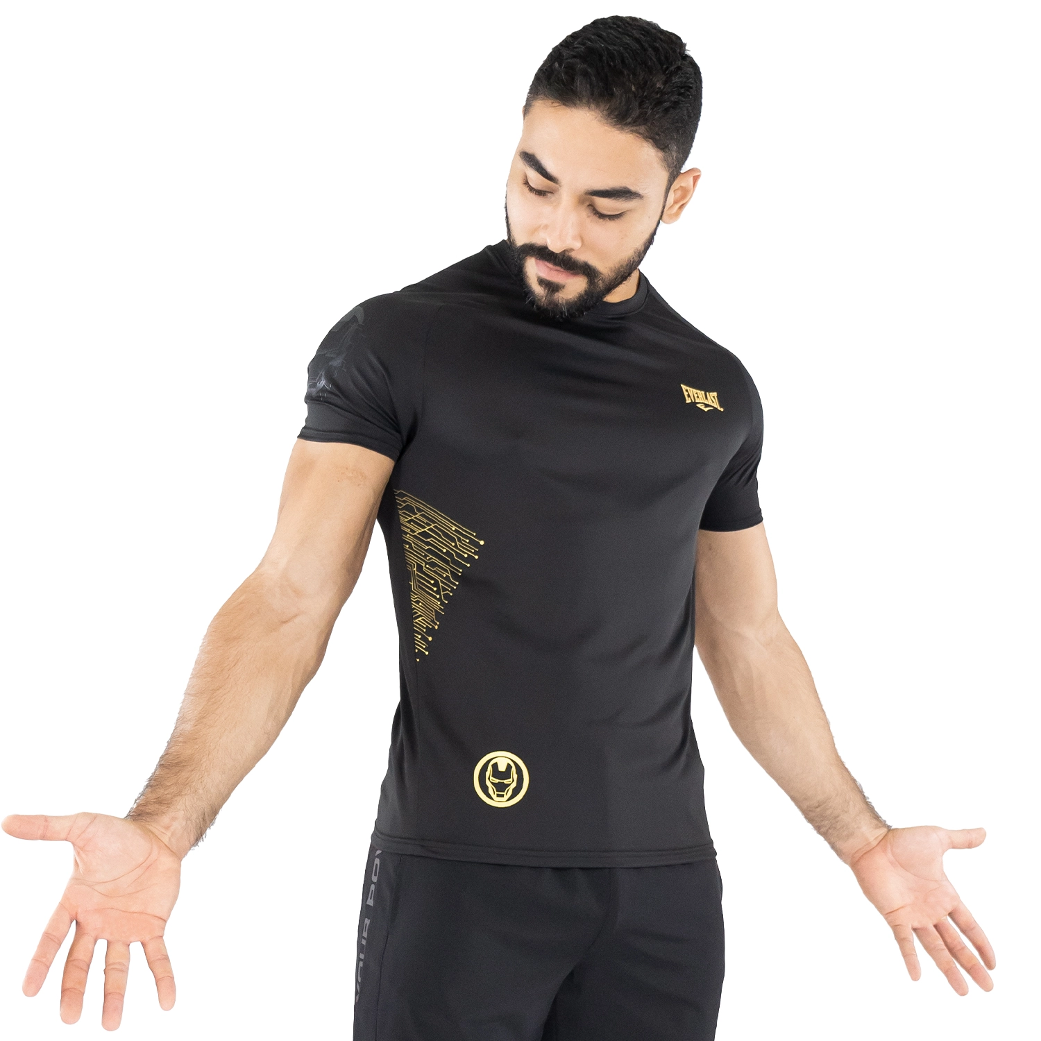 T-shirt Everlast Iron Man para hombre negra