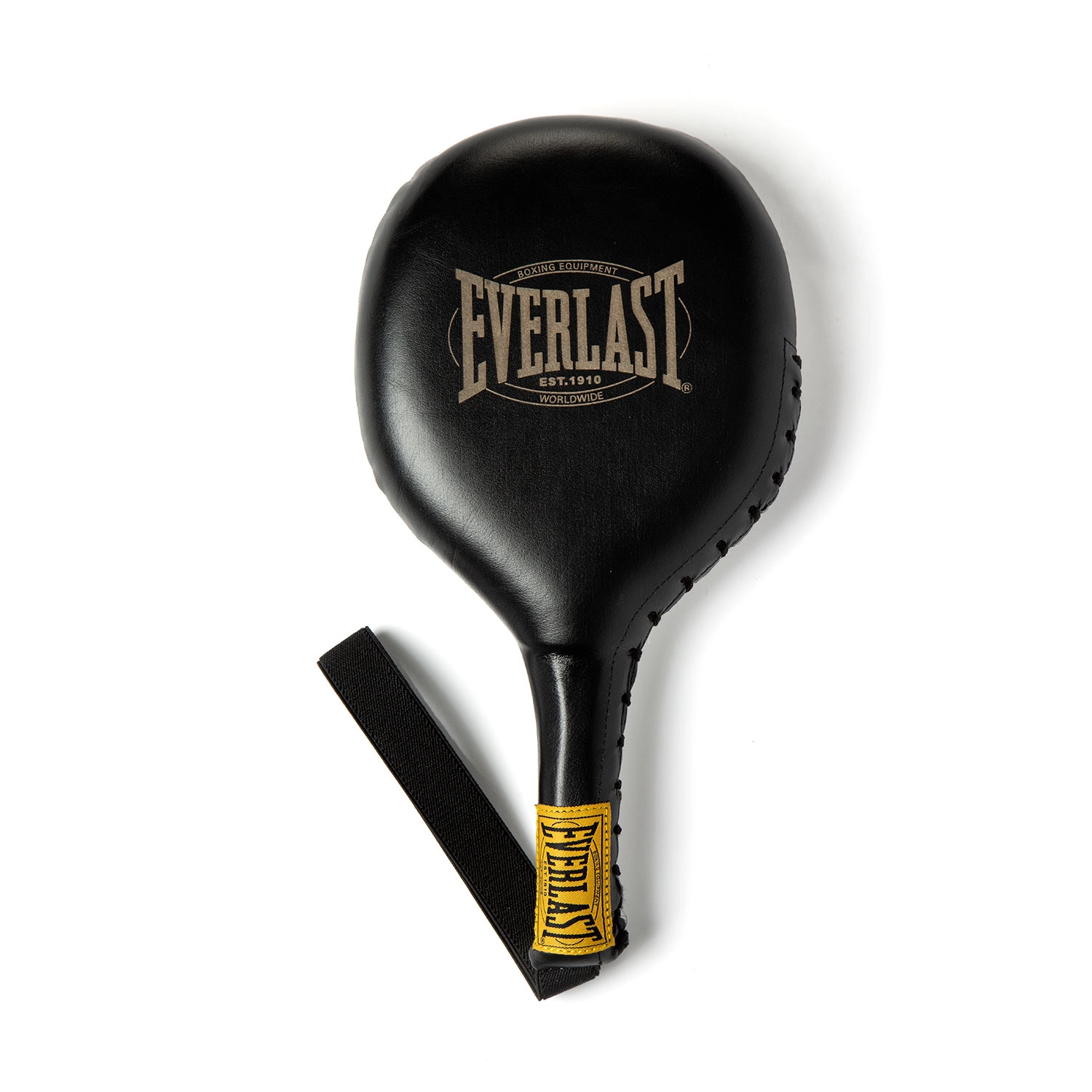 Pateador de mano Everlast de cuero negro