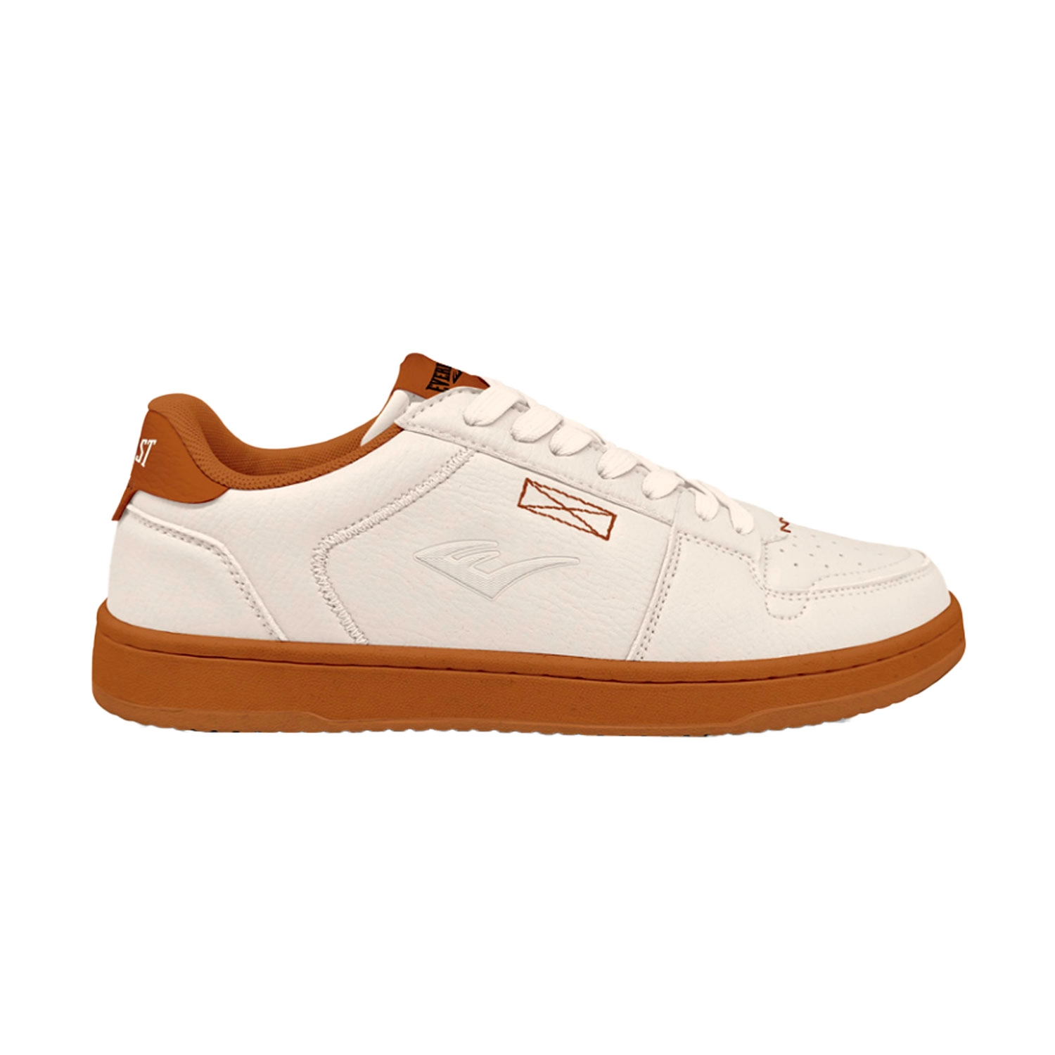 Zapatillas Everlast para hombre blancas con suela color caramelo