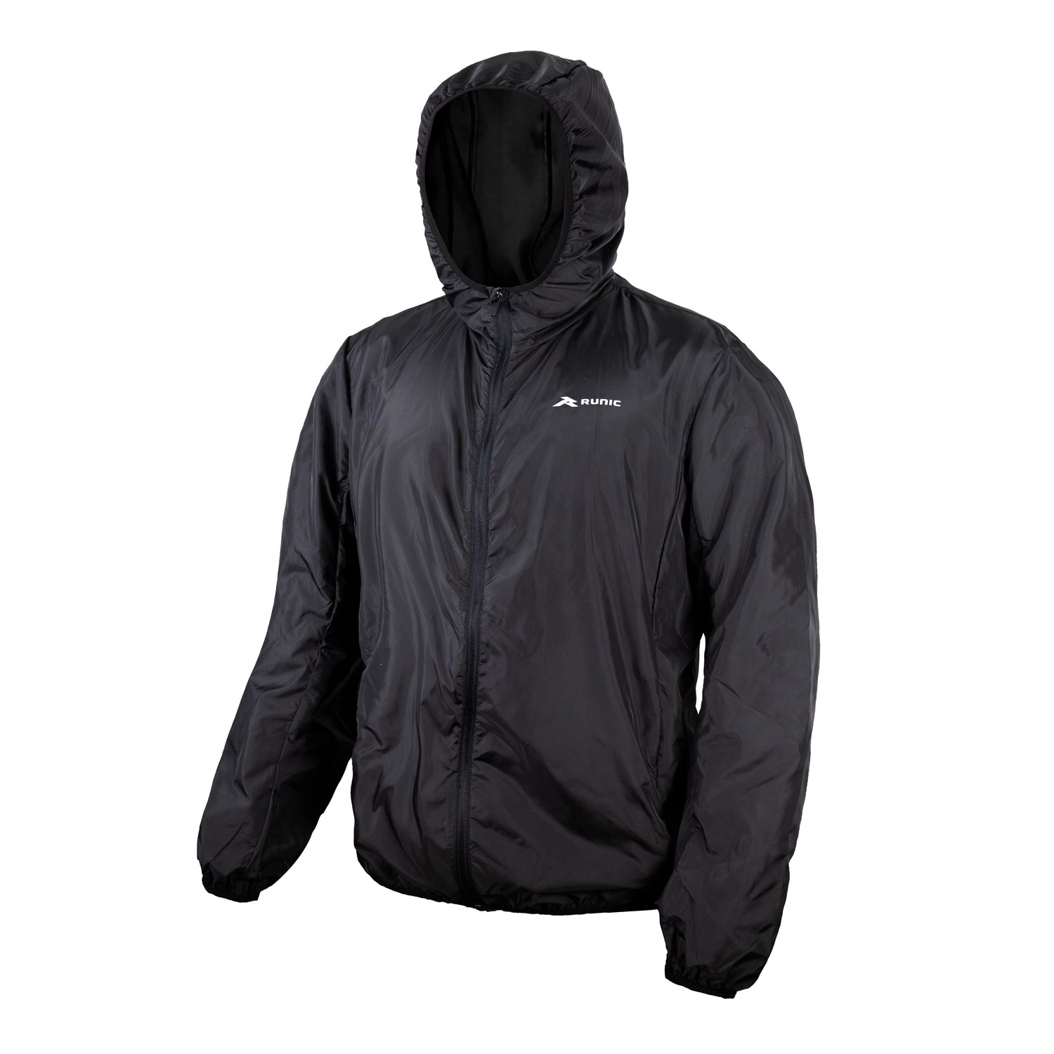 Hoodie deportivo negro para hombre Runic