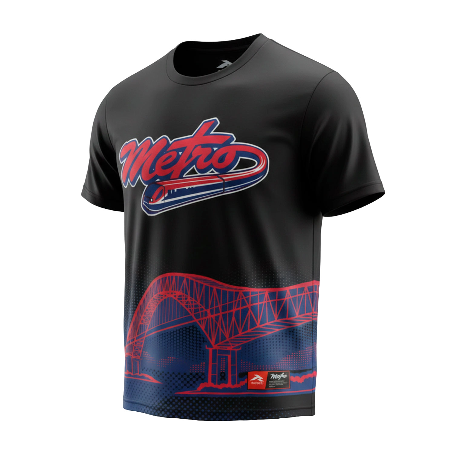 T-shirt de béisbol Metro RUNIC negra