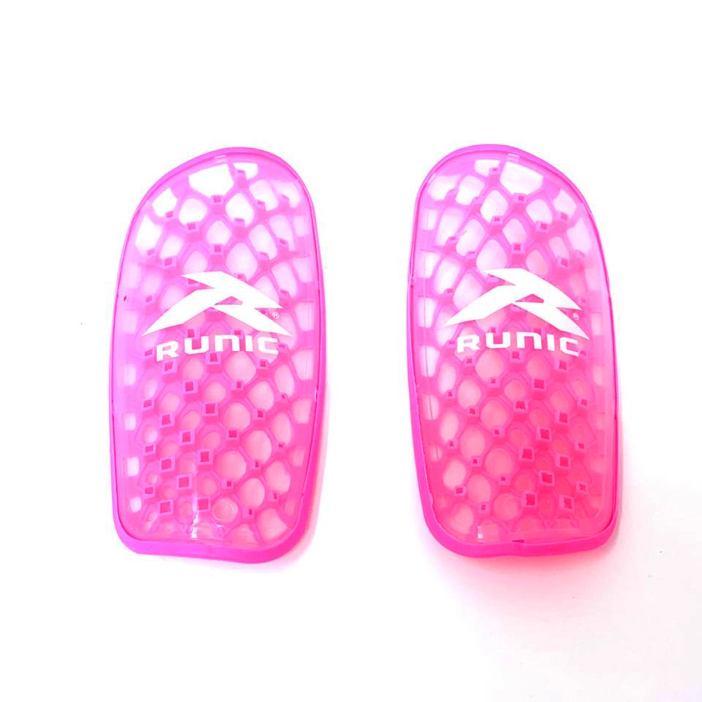 Espinilleras Runic transparentes para fútbol