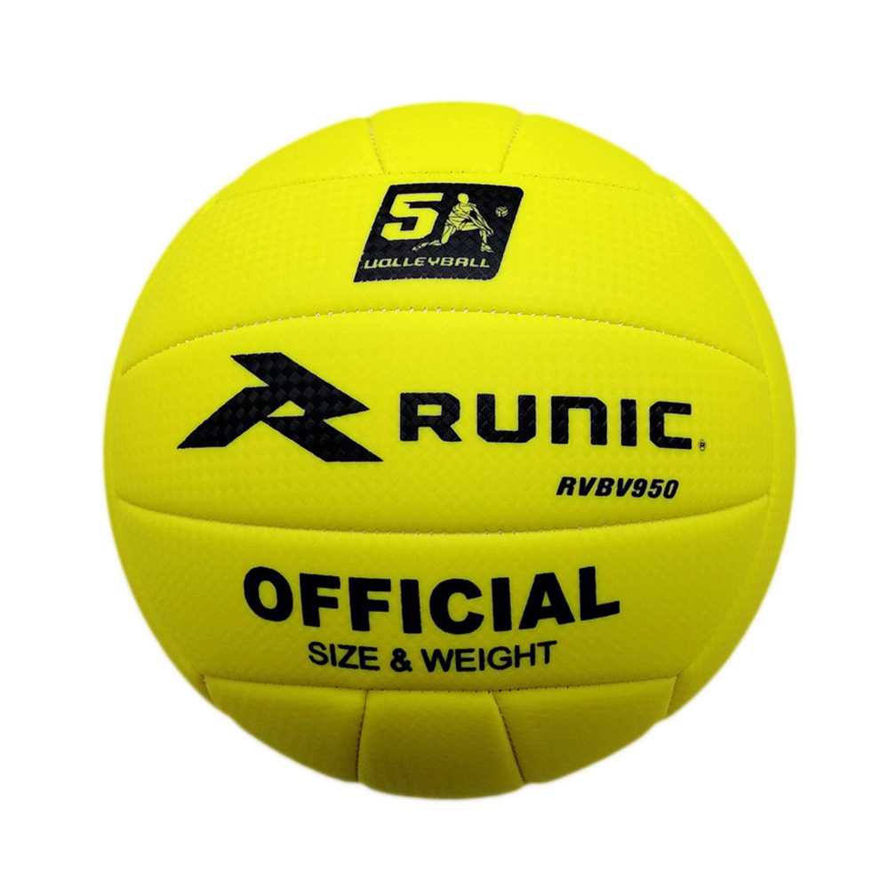 Balón de Voleibol Runic de PVC Amarillo