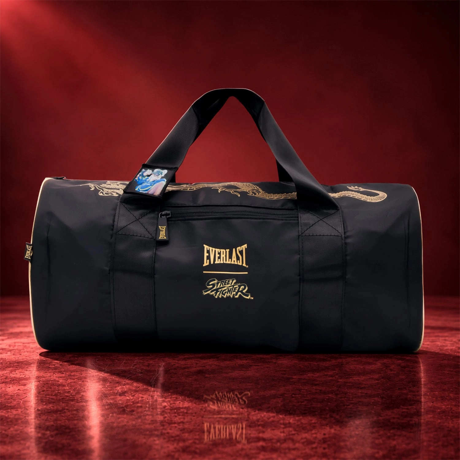 Bolso deportivo mini Everlast Chun-Li Street Fighter negro