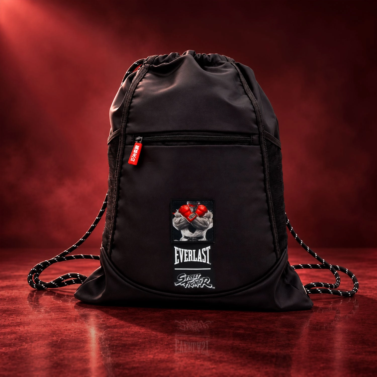 Bolso con cordones Everlast Ryu Street Fighter negro