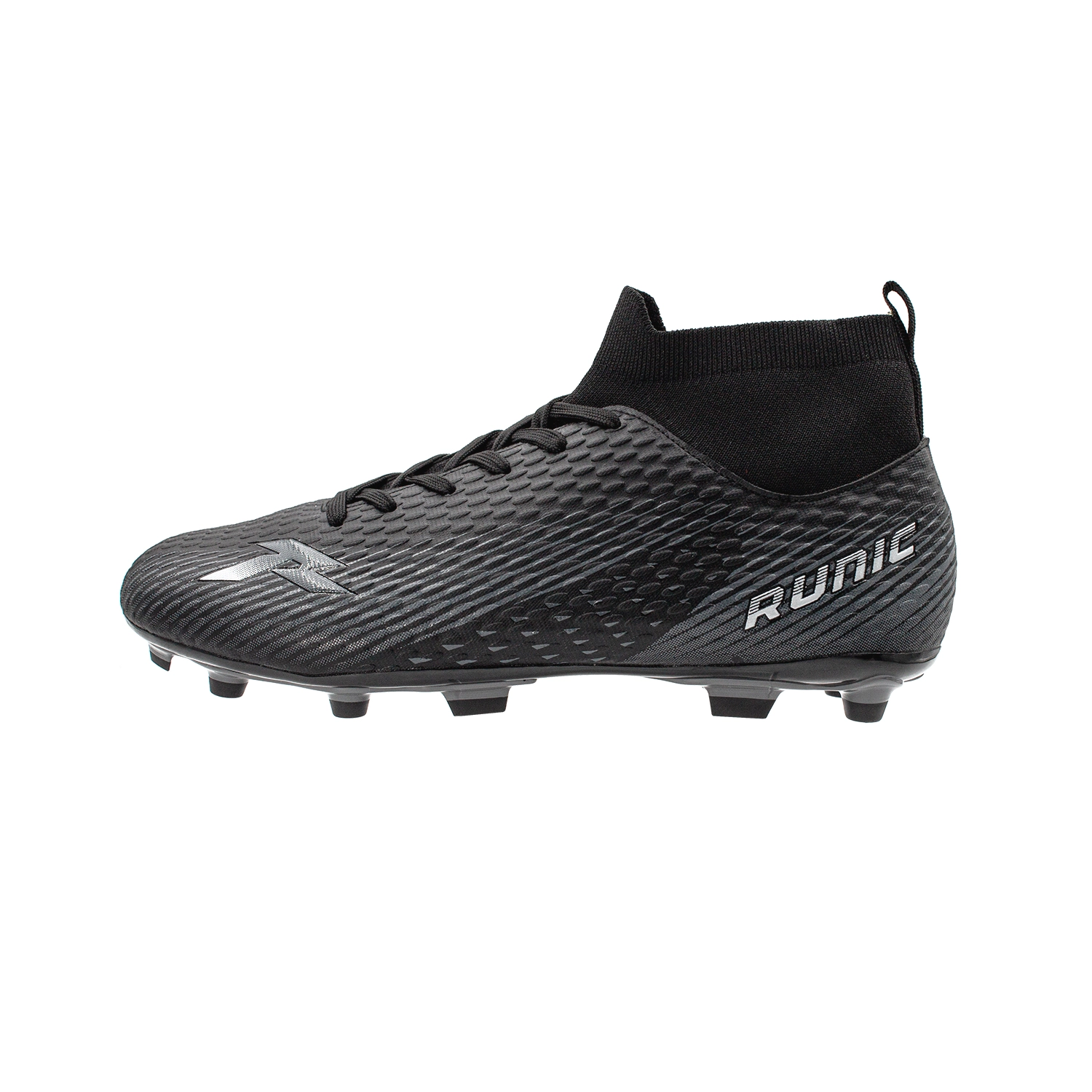 Tacos de fútbol Runic TPU negros y grises