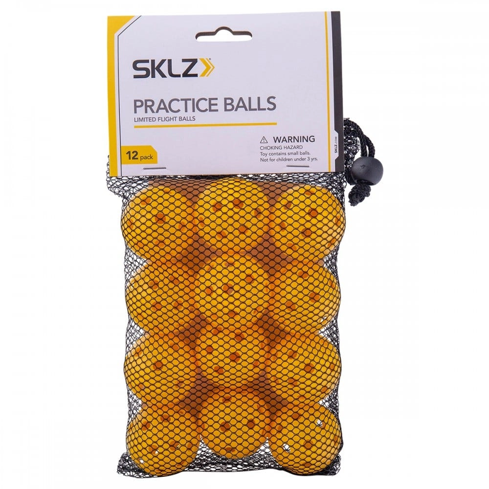 Bolas de práctica de golf SKLZ con huecos, paquete de 12