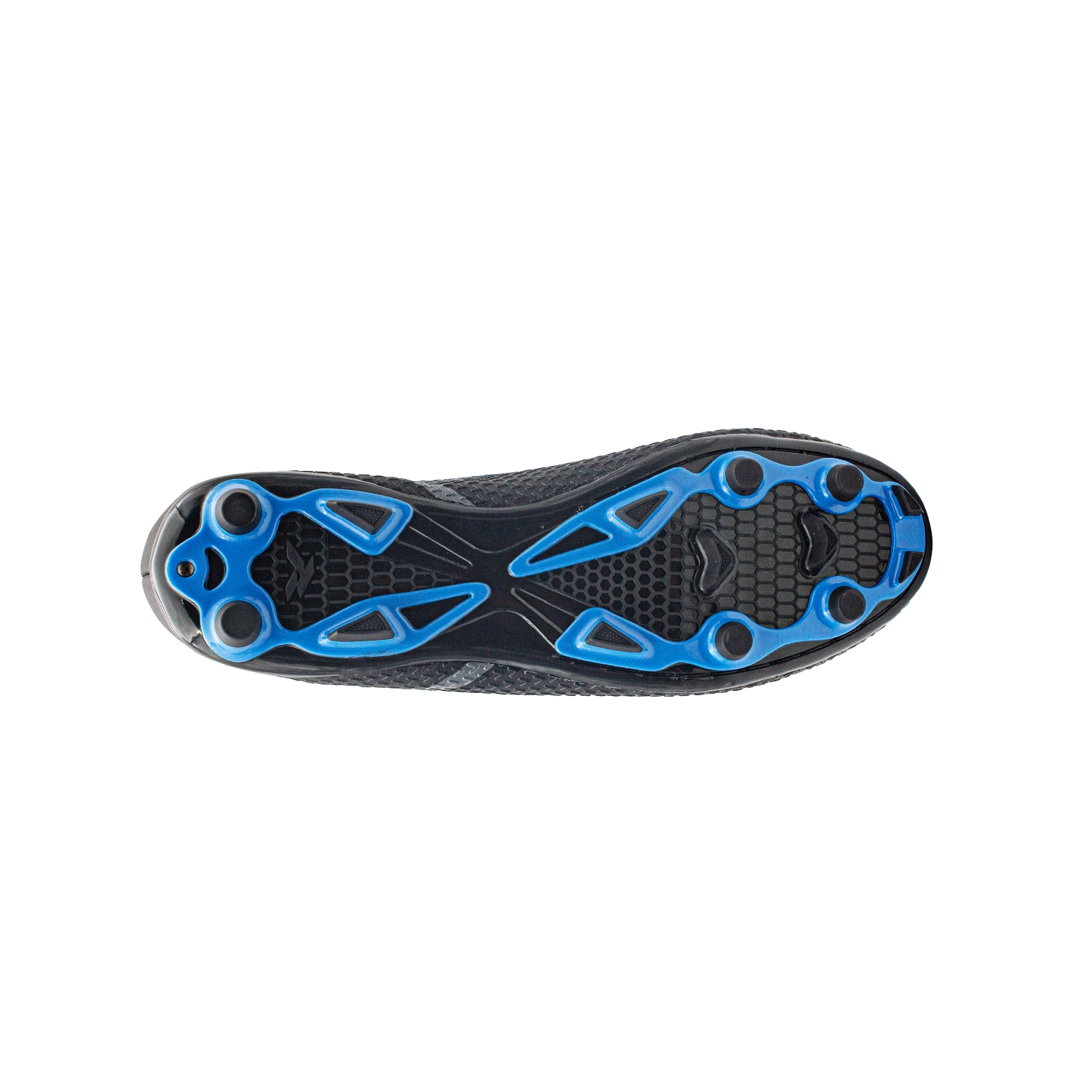 Tacos de fútbol Runic TPU negros y azules
